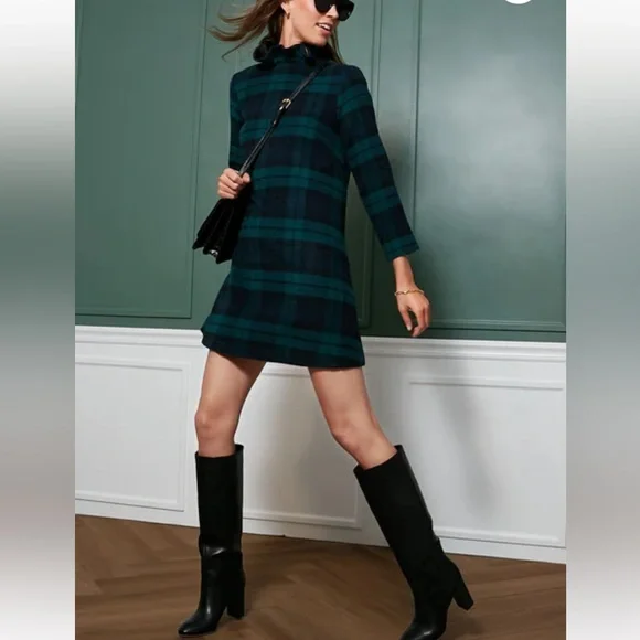 slim fit dress slacks Metallic Green Plaid Indy Maxi Dress